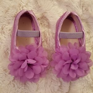 💥2 for $15 Purple Flower Crib Shoe